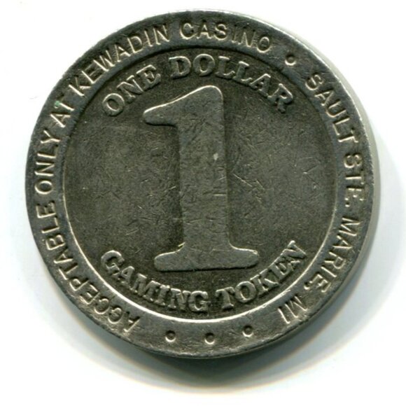 1994 Kewadin Casinos Sault Ste. Marie Michigan $1 Gaming Token (b859-25) - Picture 2 of 2
